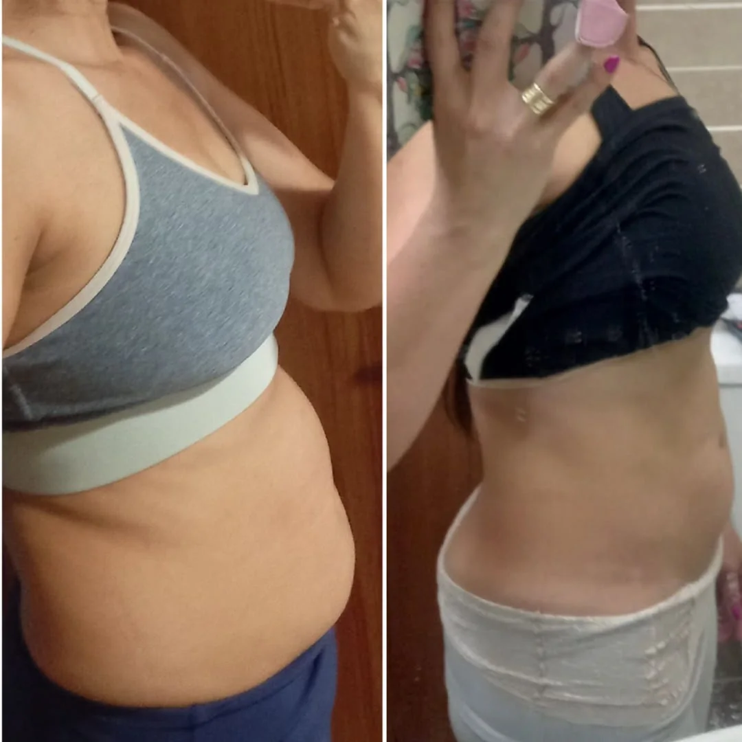 Registro comparativo compartilhado por participante do Slim28 — foto 1